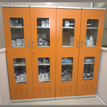 chemical storage cupboard